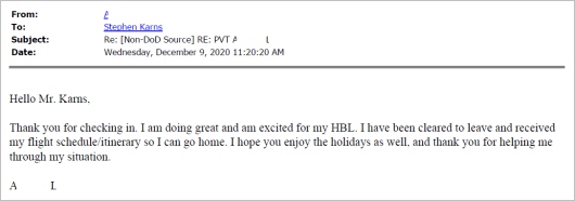 Client testimonial