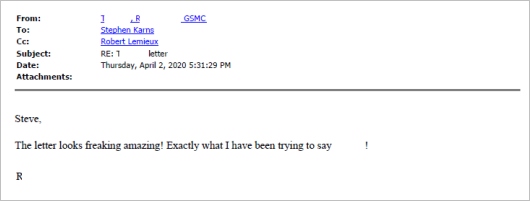 Client testimonial