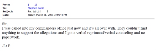Client testimonial
