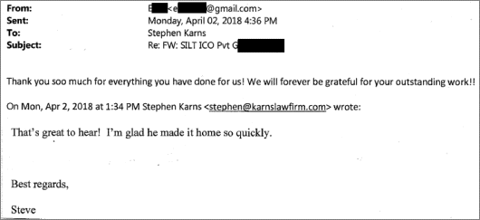 Client testimonial