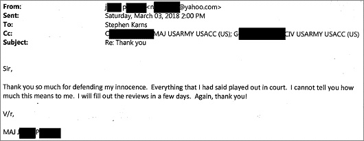Client testimonial
