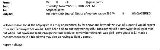 Client testimonial