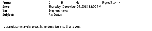 Client testimonial